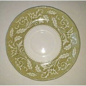 Royal Staffordshire Victoria Ironstone Meaken England - Saucers 5 1/2"